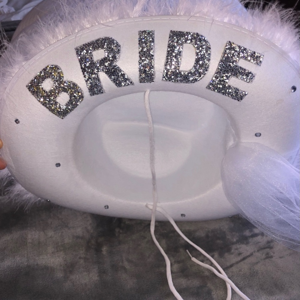 Bride Cowboy Hat With Veil